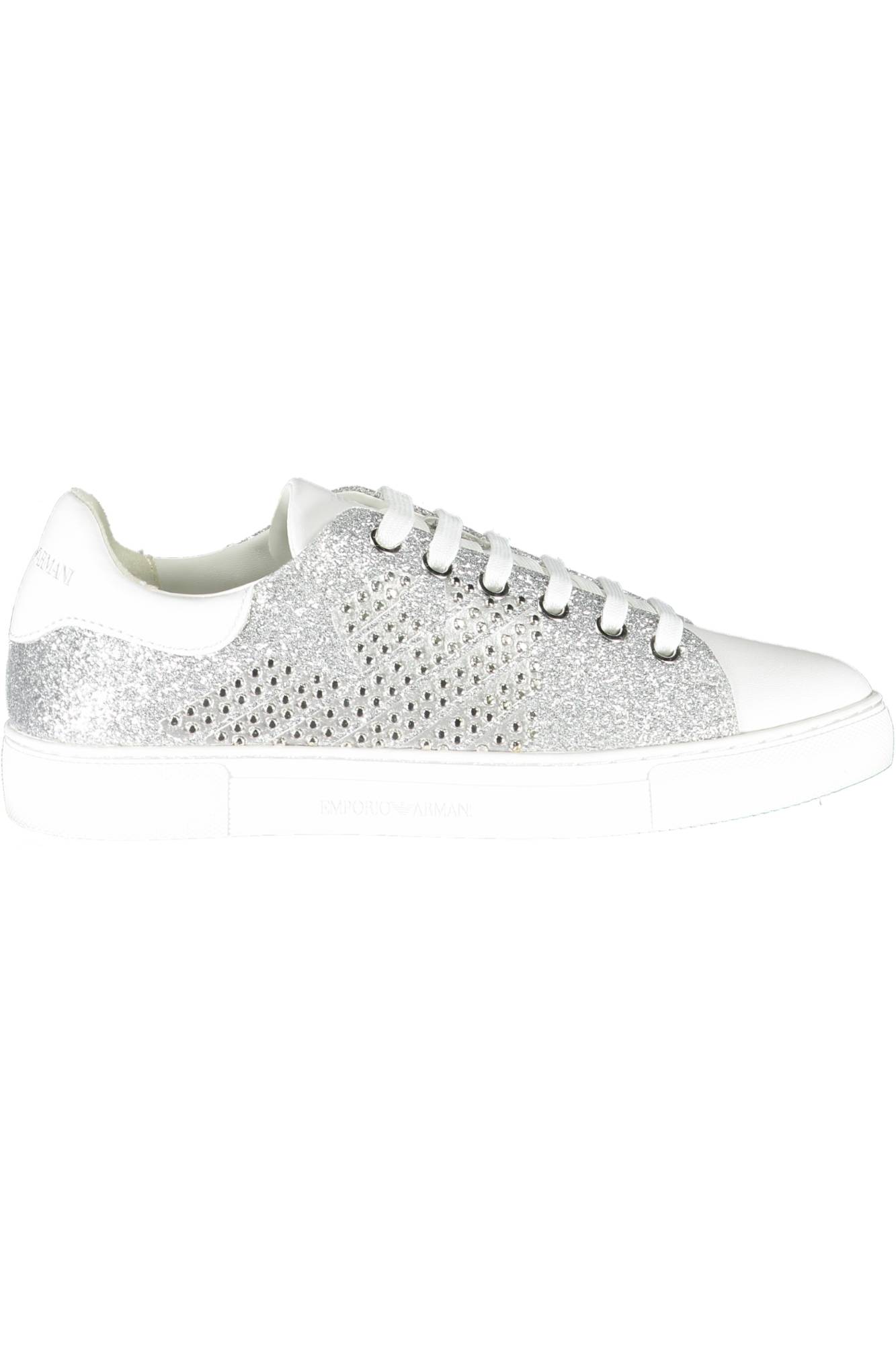 "ZAPATOS DEPORTIVOS EMPORIO ARMANI MUJER PLATA"-1