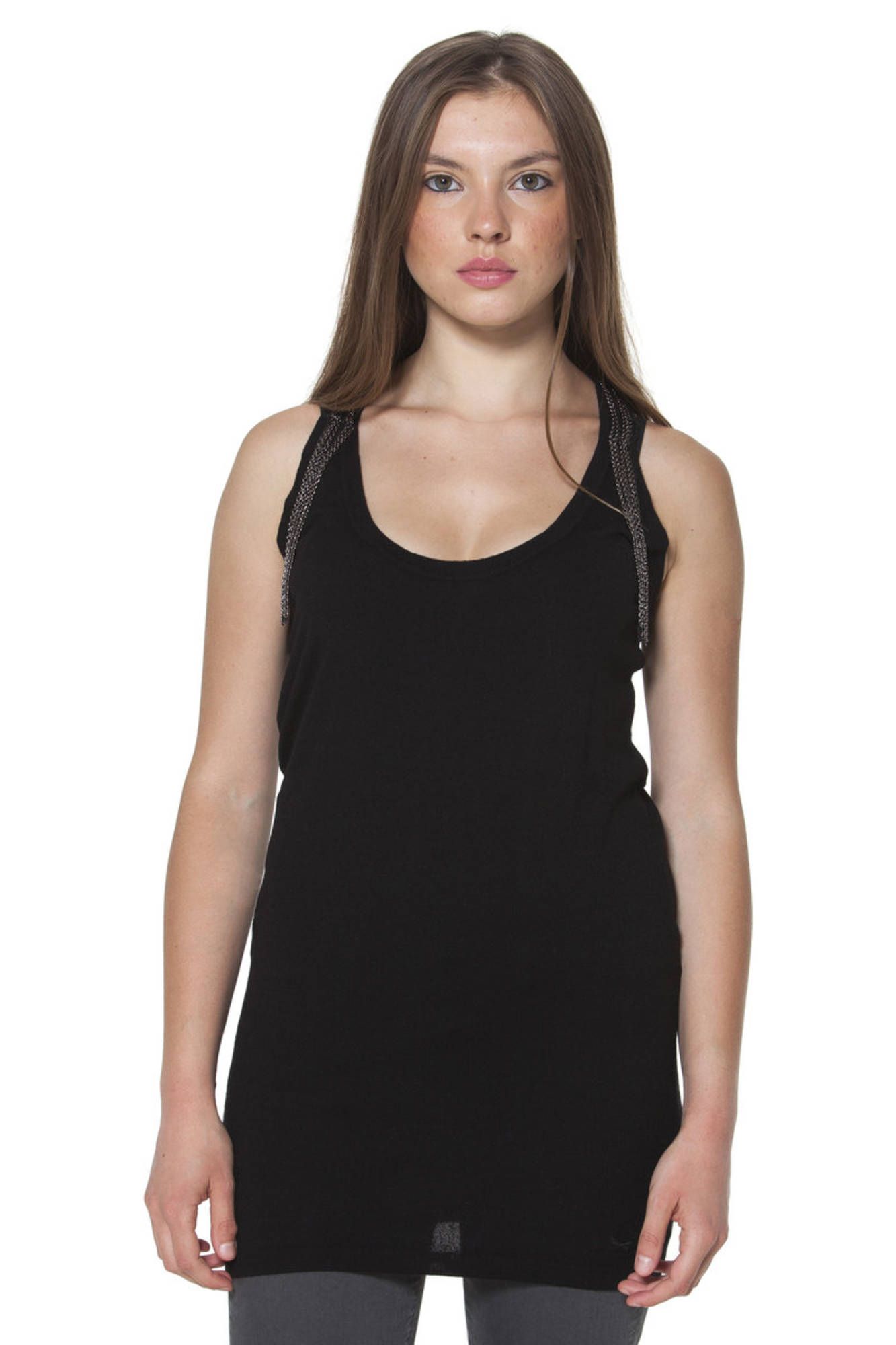 "CAMISETA DE MUJER FRED PERRY NEGRA"-1
