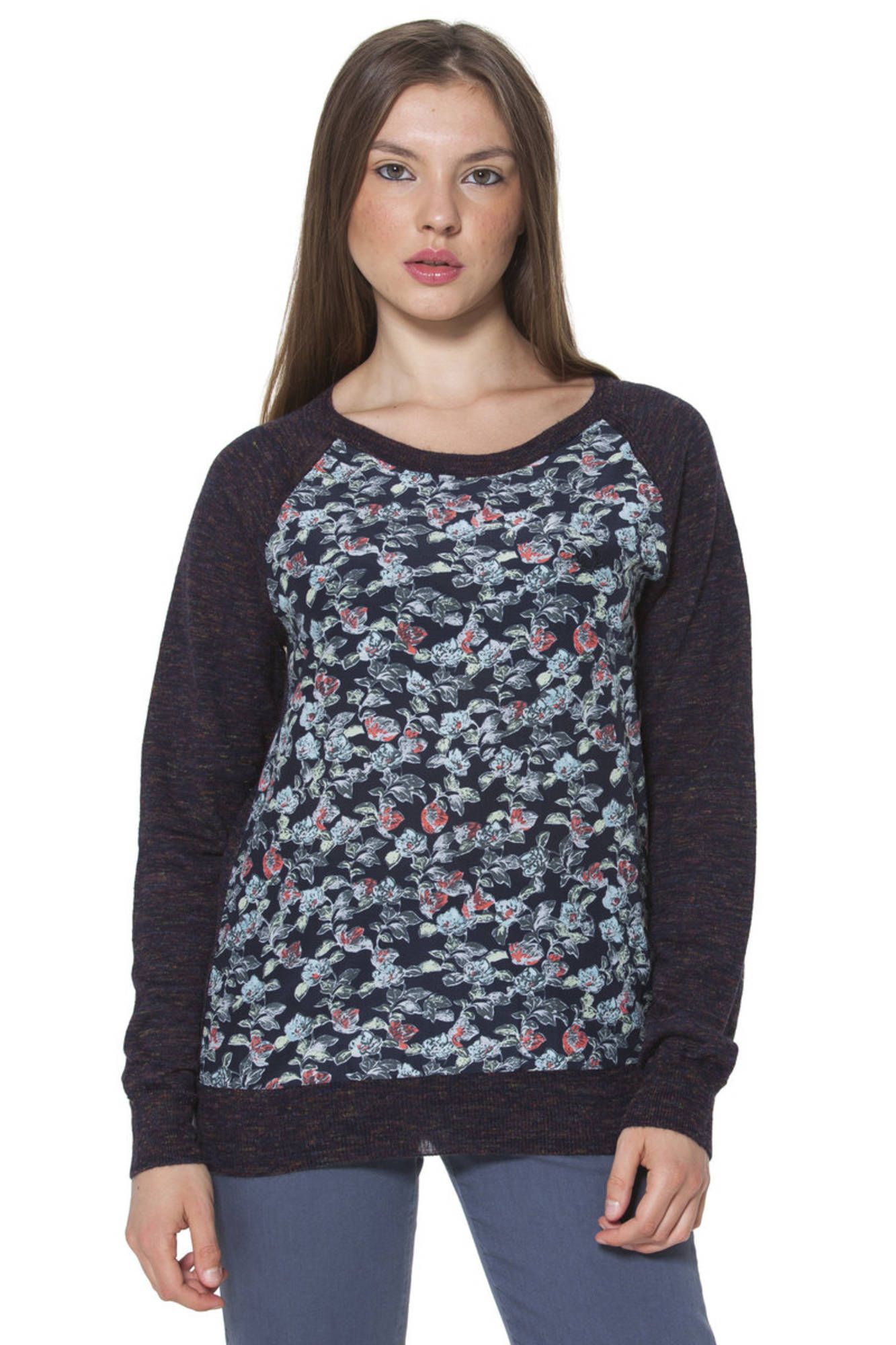 "JERSEY MULTICOLOR MUJER FRED PERRY"-1