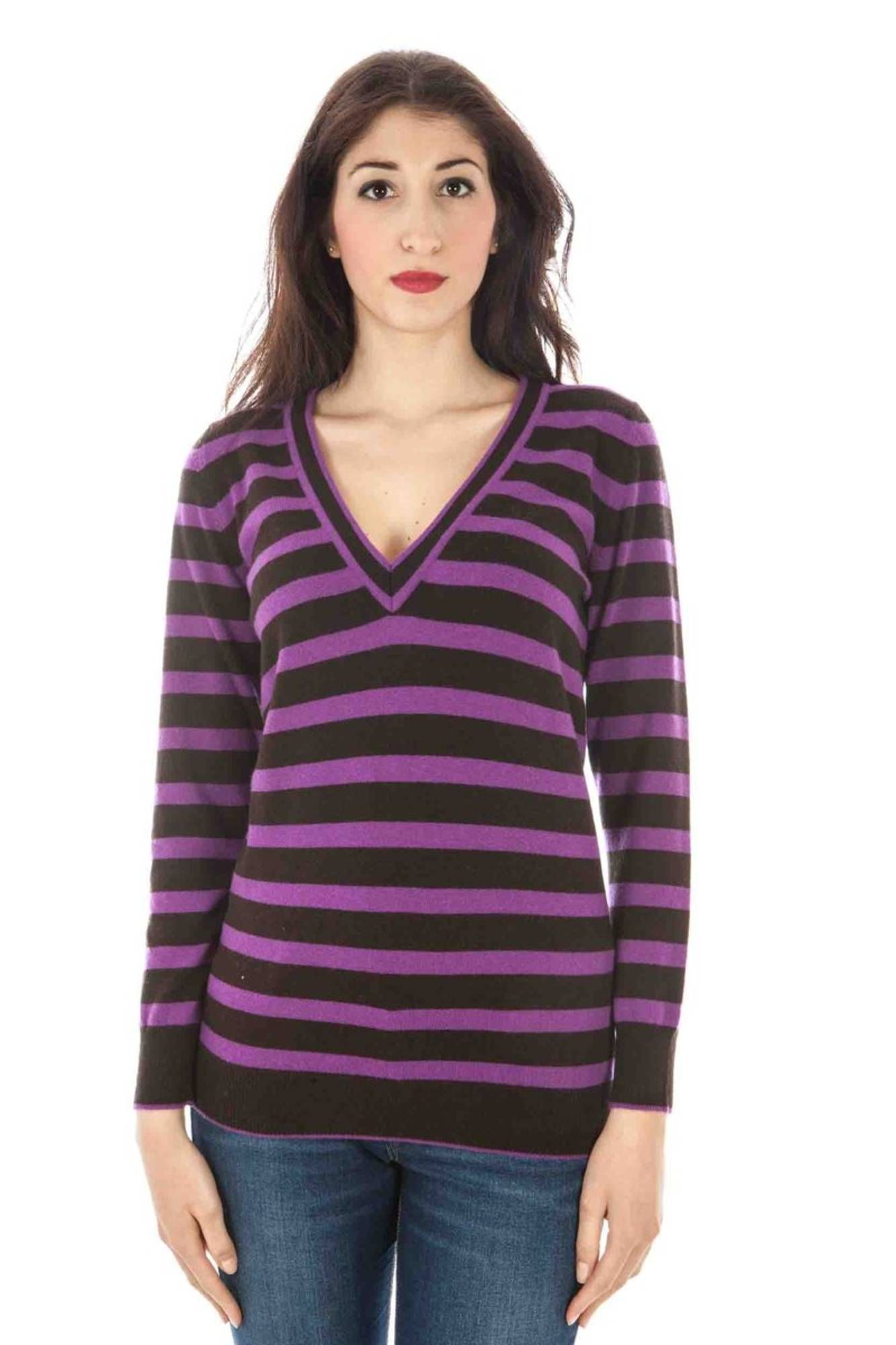 "JERSEY MORADO MUJER FRED PERRY"-1