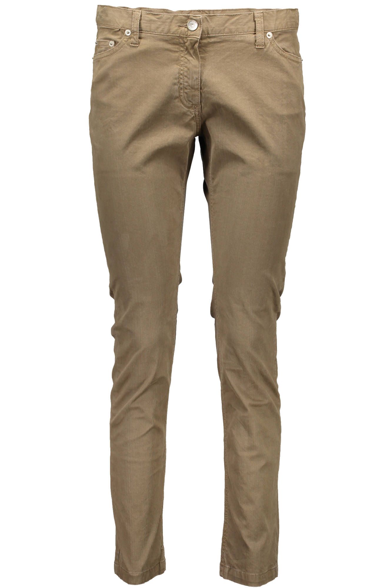 "PANTALÓN MARRÓN MUJER FRED PERRY"-1