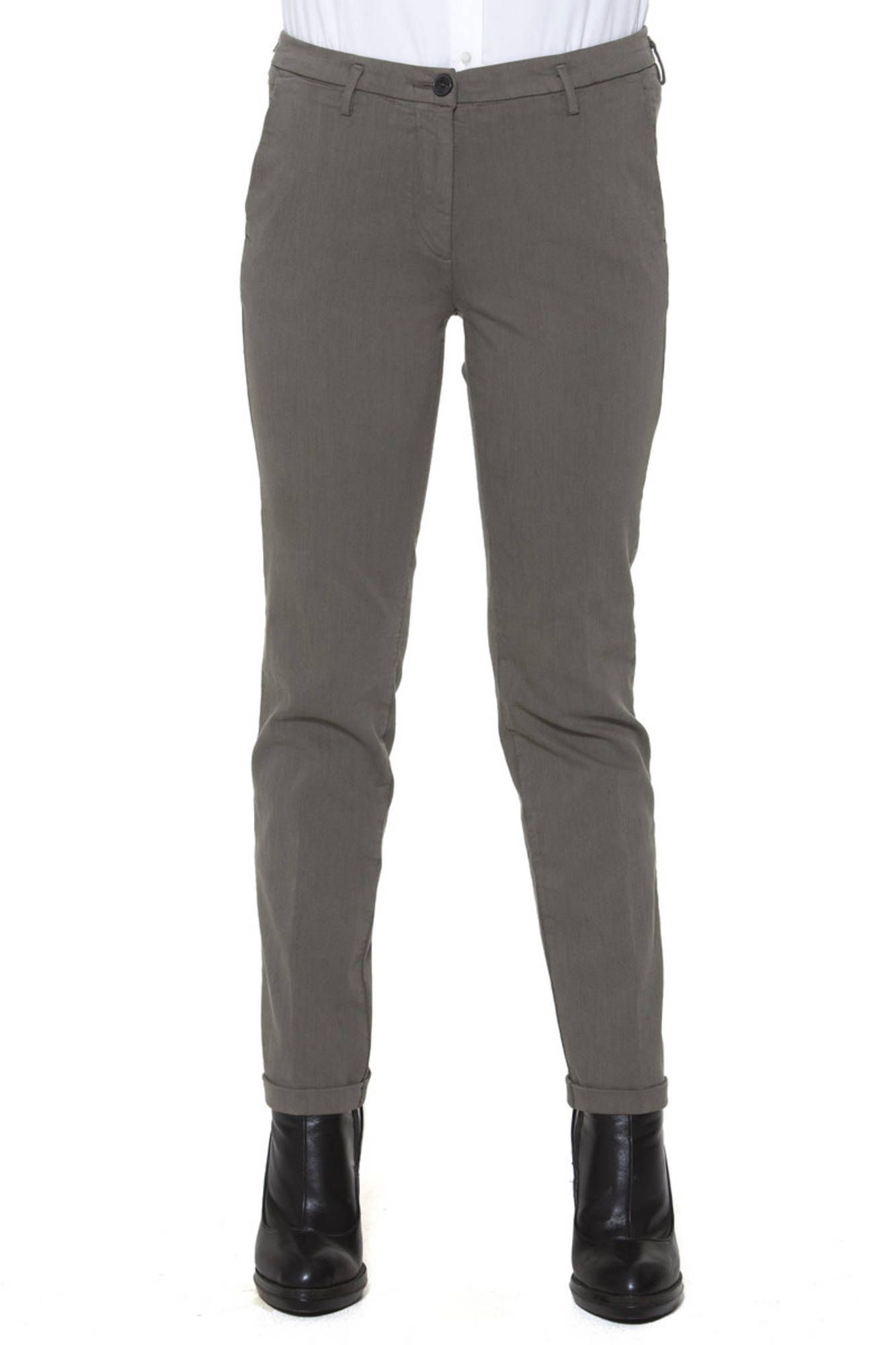 "PANTALON VERDE MUJER FRED PERRY"-1