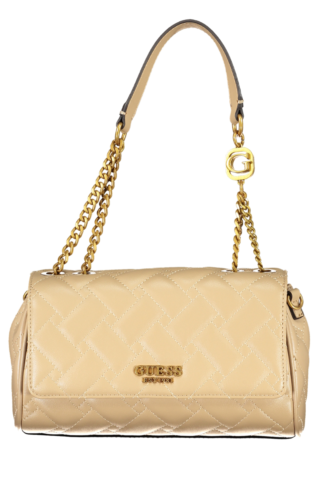 "BOLSO MUJER GUESS JEANS BEIGE"-1