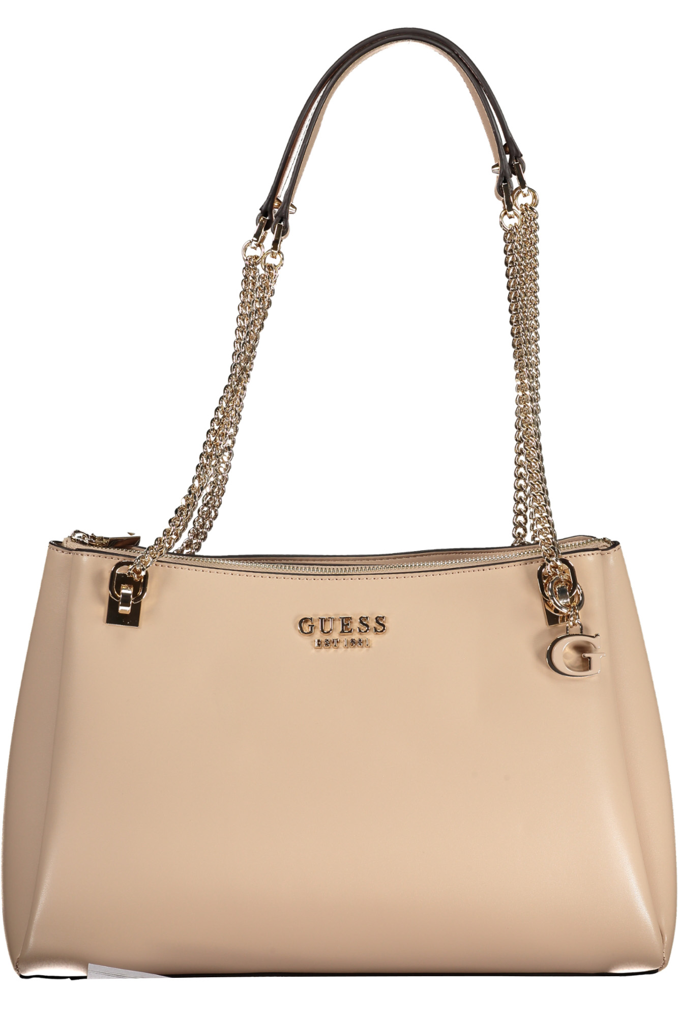 "BOLSO MUJER GUESS JEANS BEIGE"-1