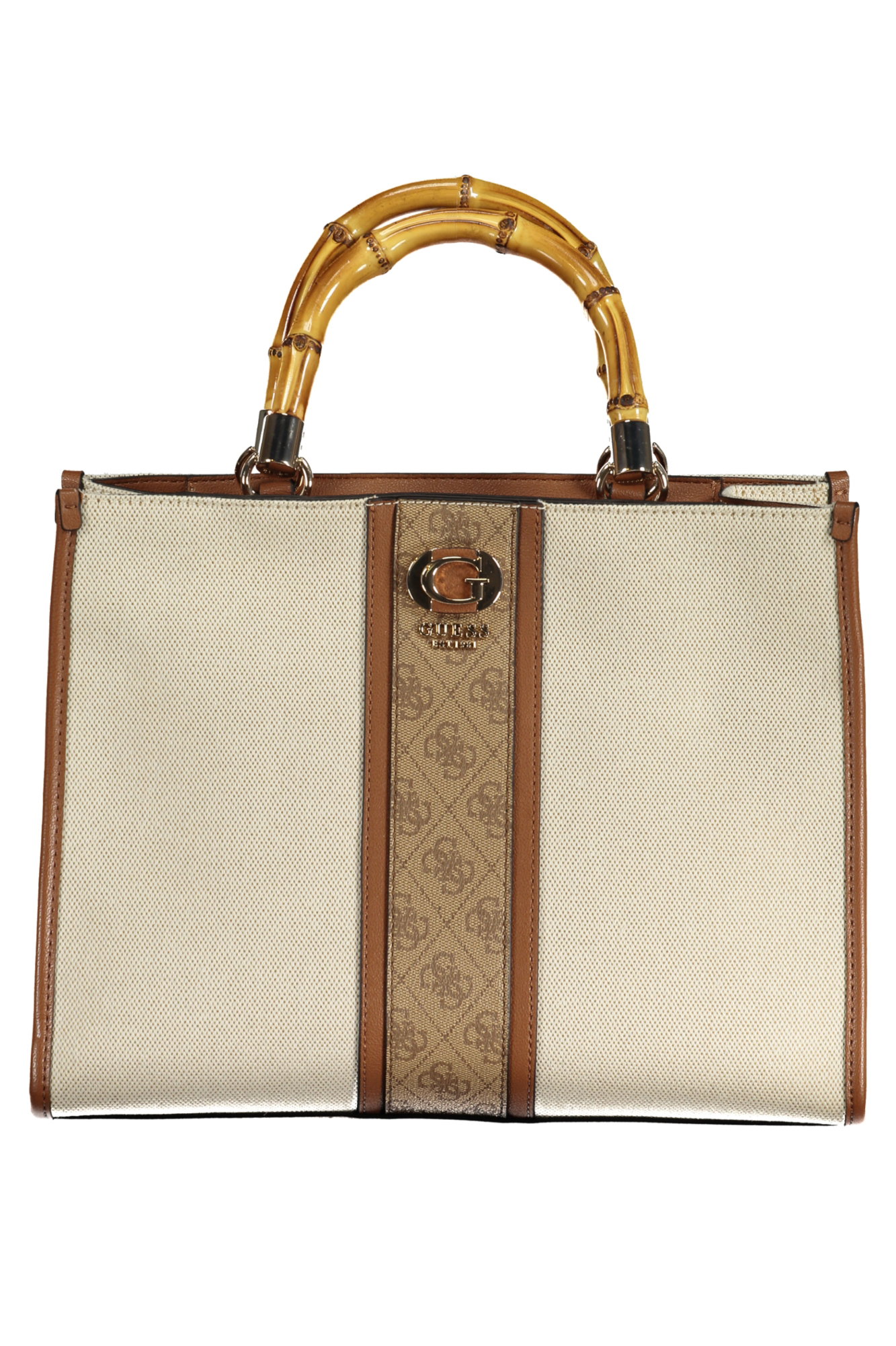 "BOLSO MUJER GUESS JEANS BEIGE"-1