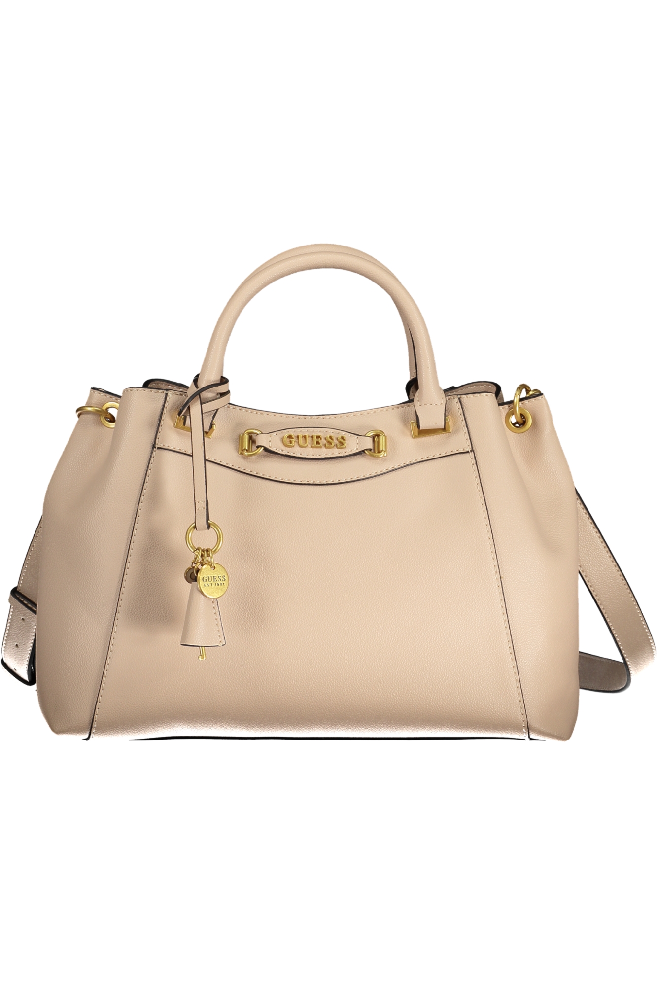 "BOLSO MUJER GUESS JEANS BEIGE"-1