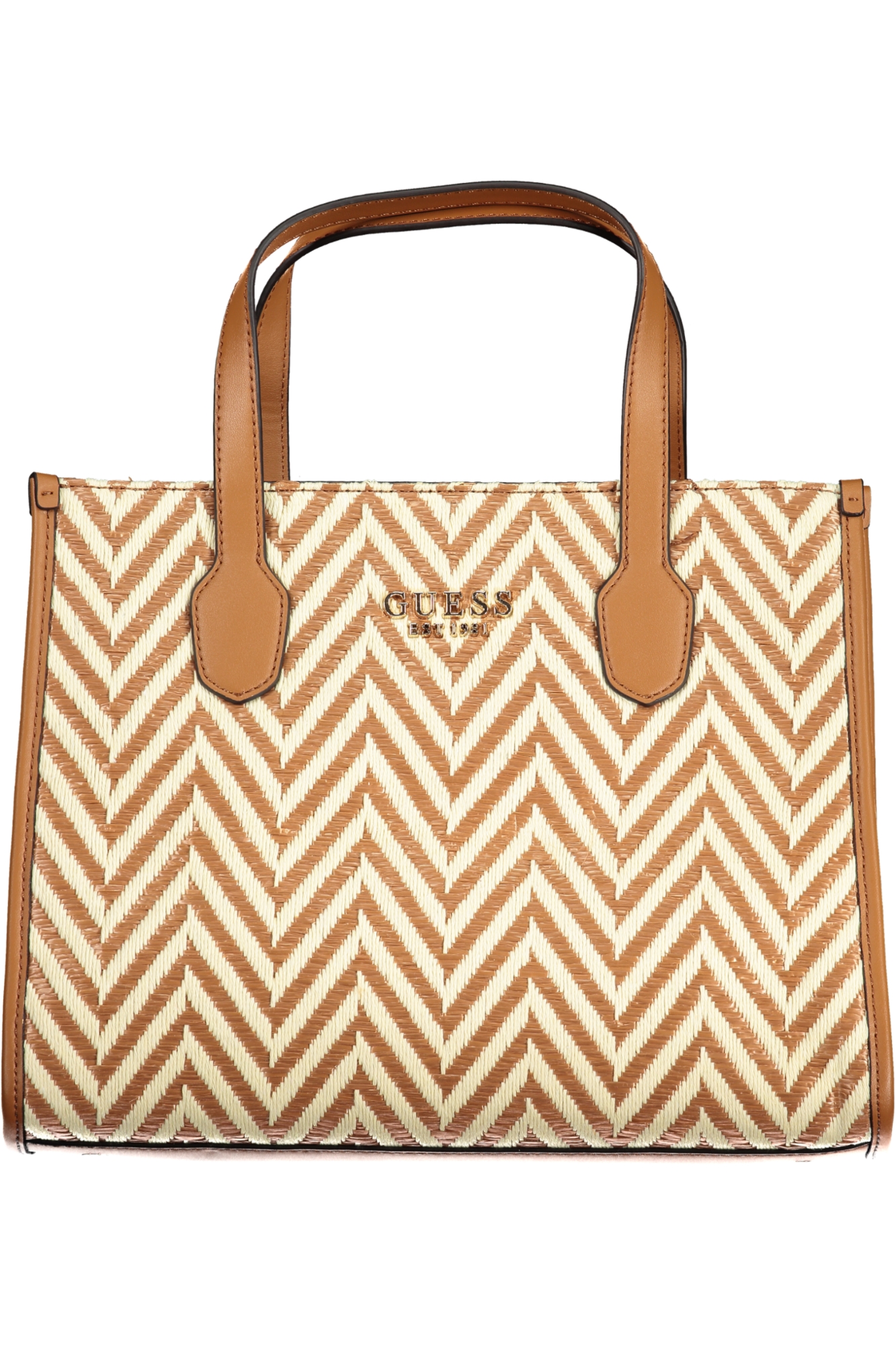 "BOLSO MUJER GUESS JEANS MARRÓN"-1