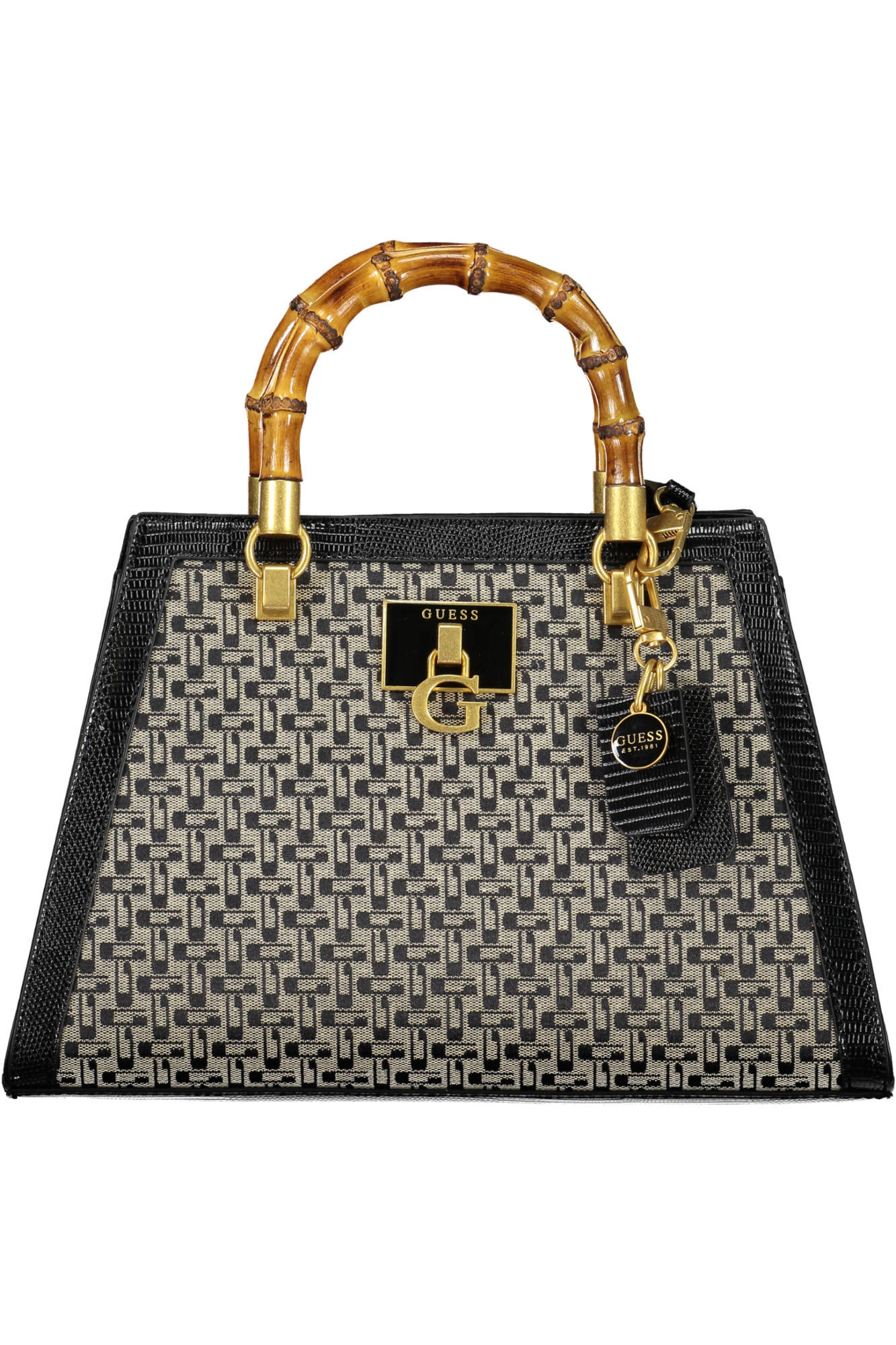 "BOLSO MUJER GUESS JEANS NEGRO"-1