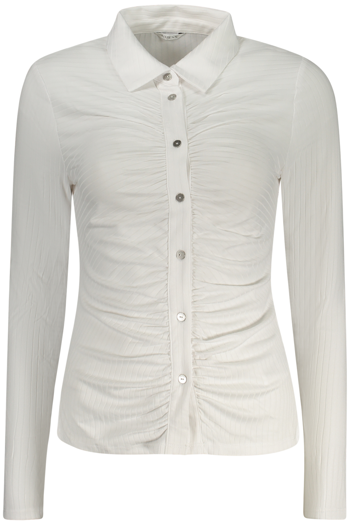 "CAMISA GUESS JEANS MANGA LARGA MUJER BLANCA"-1