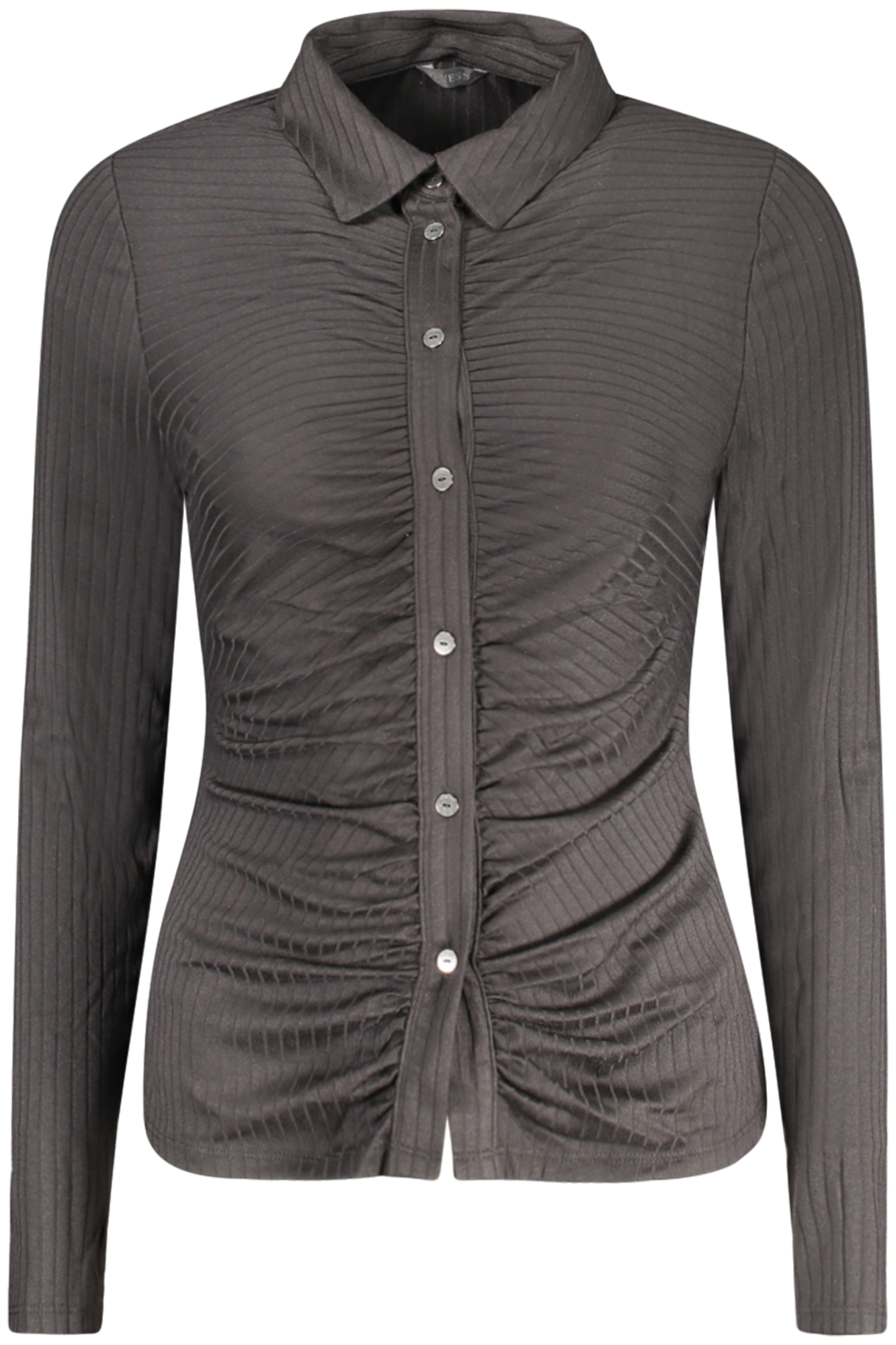 "CAMISA MANGA LARGA GUESS JEANS MUJER NEGRA"-1