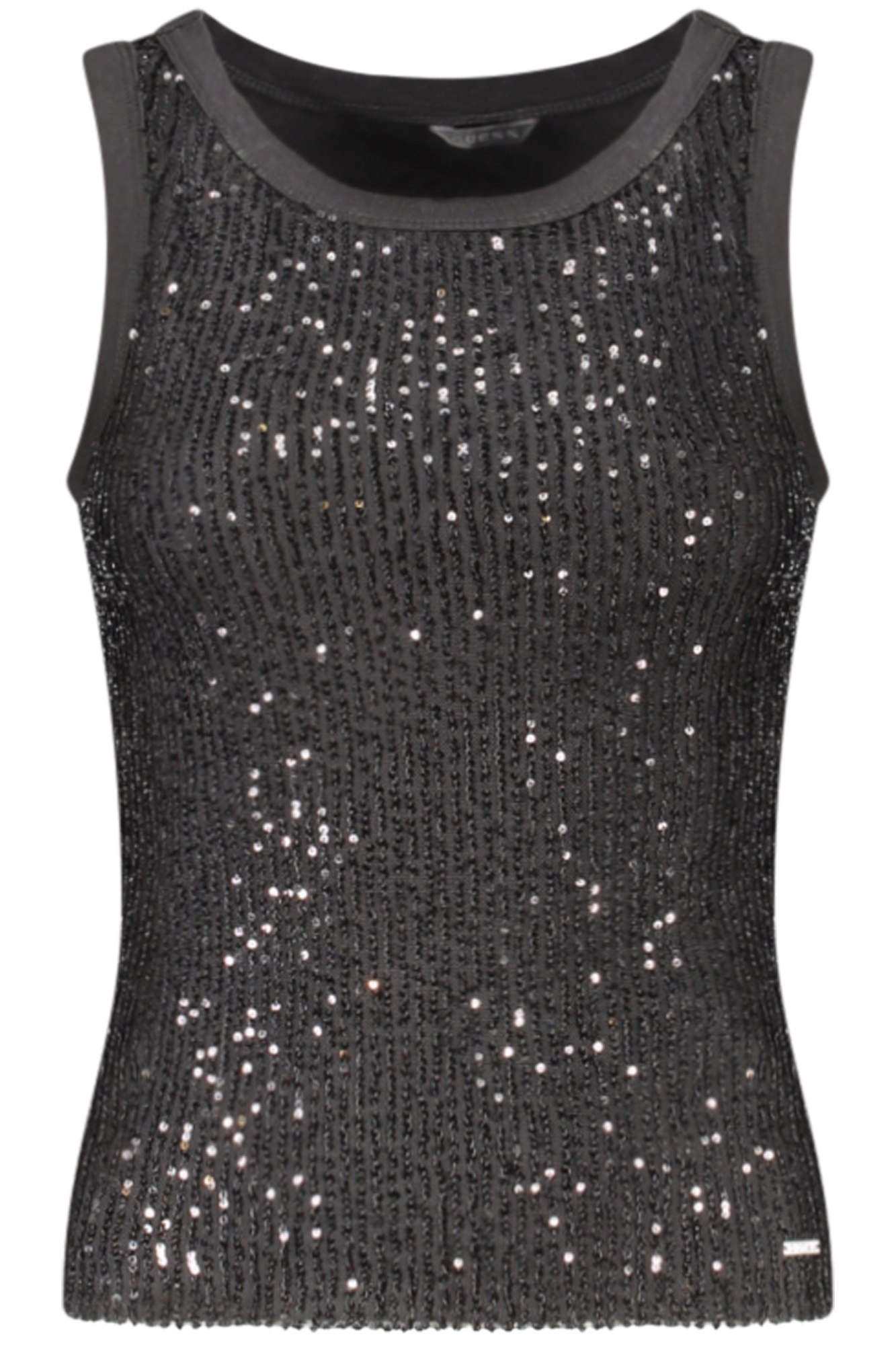 "CAMISETA TIRANTES MUJER GUESS JEANS NEGRA"-1