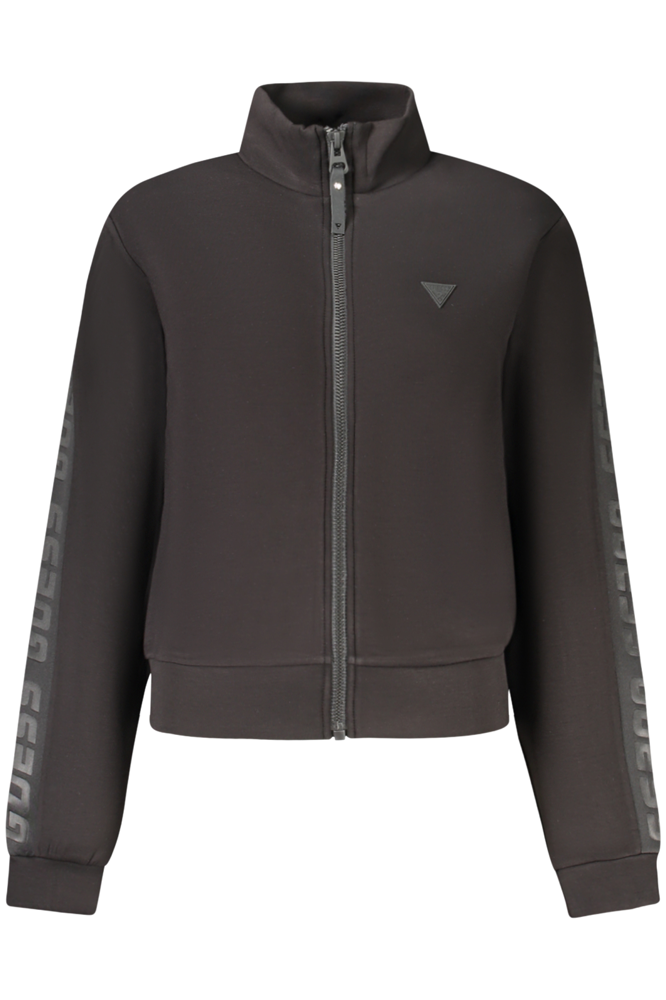 "SUDADERA CON CREMALLERA PARA MUJER GUESS JEANS NEGRA"-1