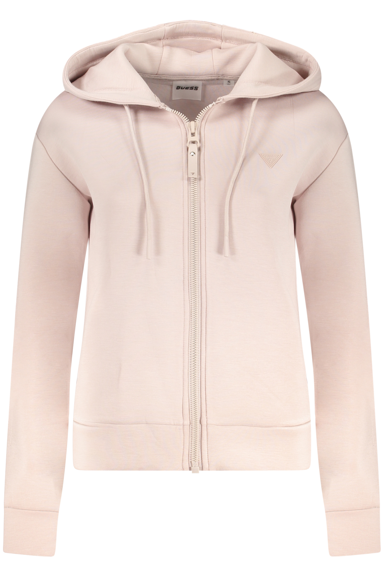"SUDADERA CON CREMALLERA ROSA PARA MUJER GUESS JEANS"-1