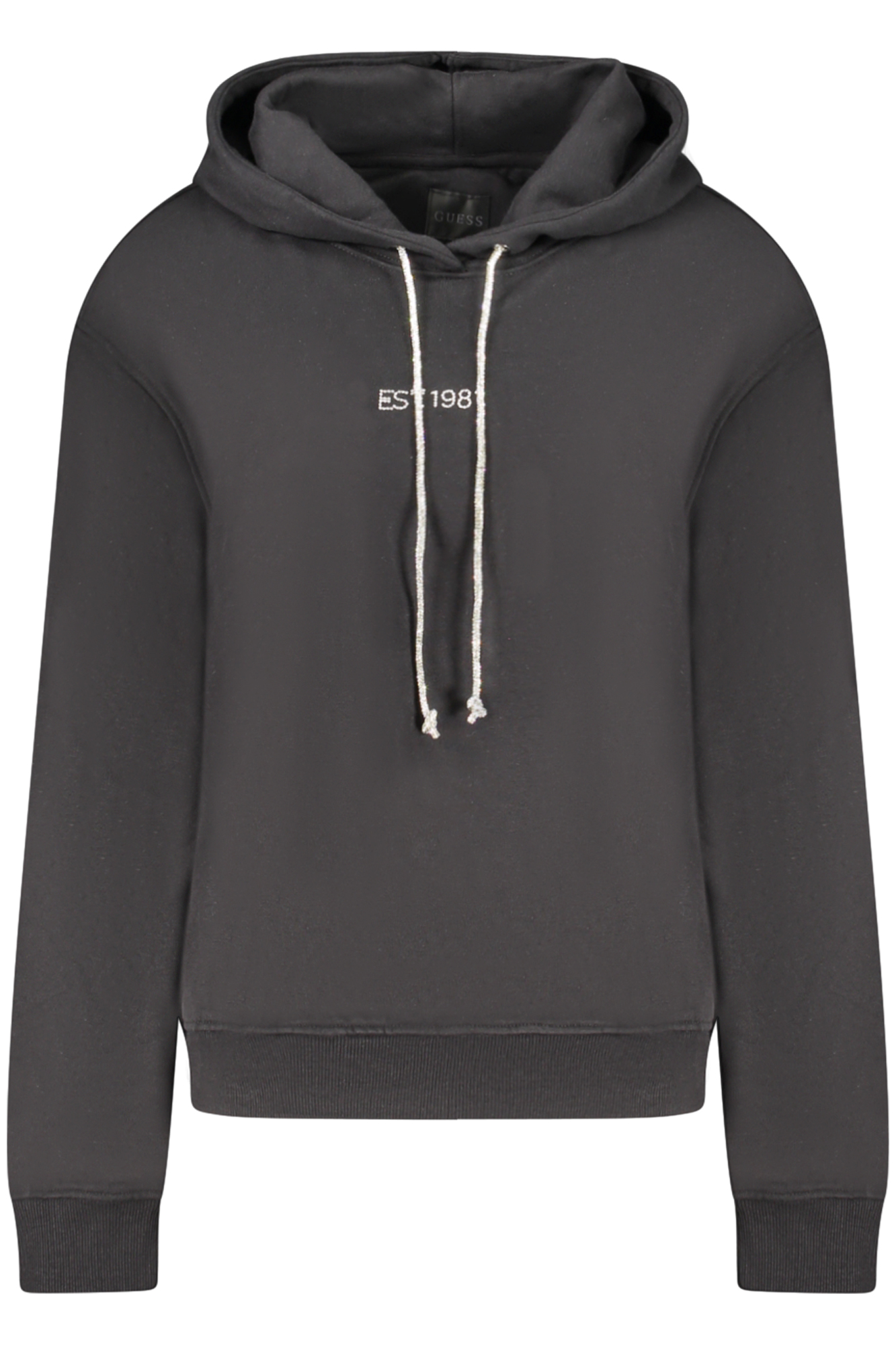 "SUDADERA GUESS JEANS SIN CREMALLERA MUJER NEGRA"-1