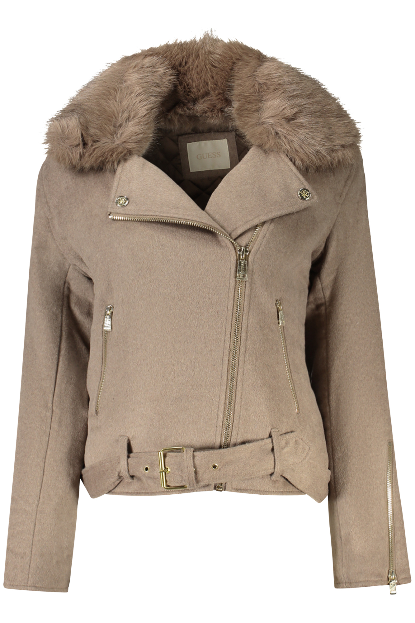"CHAQUETA DEPORTIVA GUESS JEANS MUJER BEIGE"-1