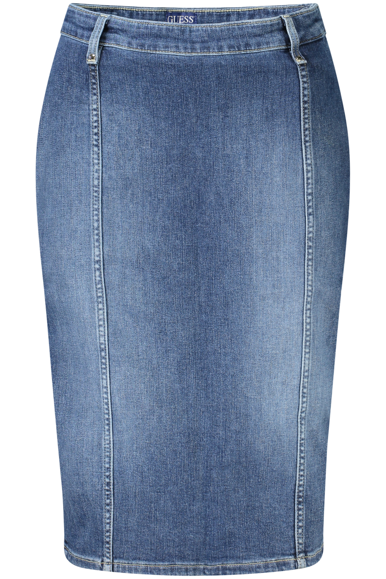 "FALDA LARGA GUESS JEANS MUJER AZUL"-1