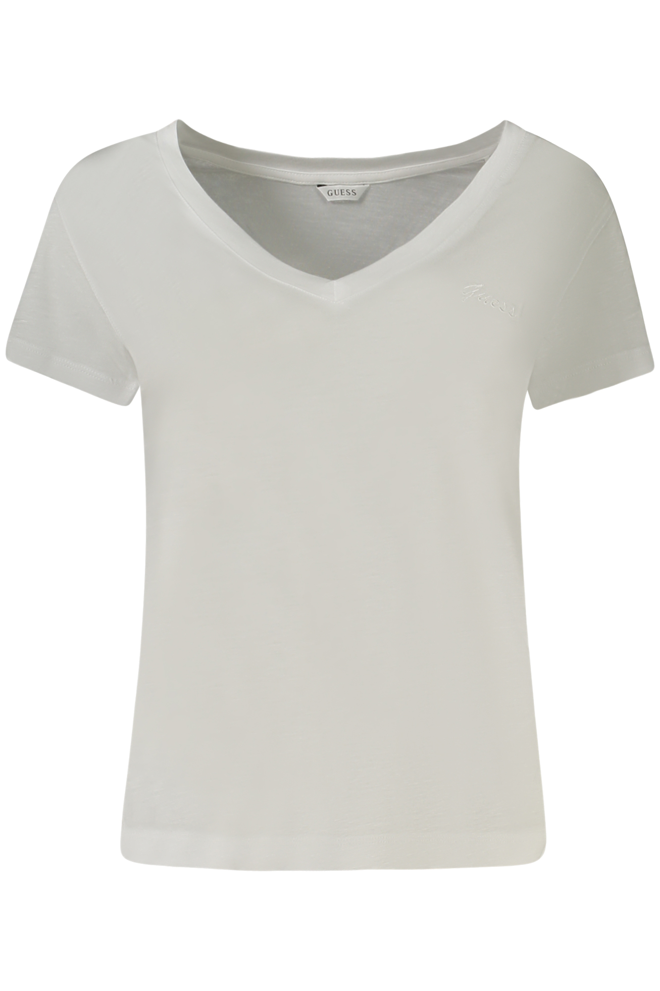"CAMISETA GUESS JEANS MANGA CORTA MUJER BLANCA"-1