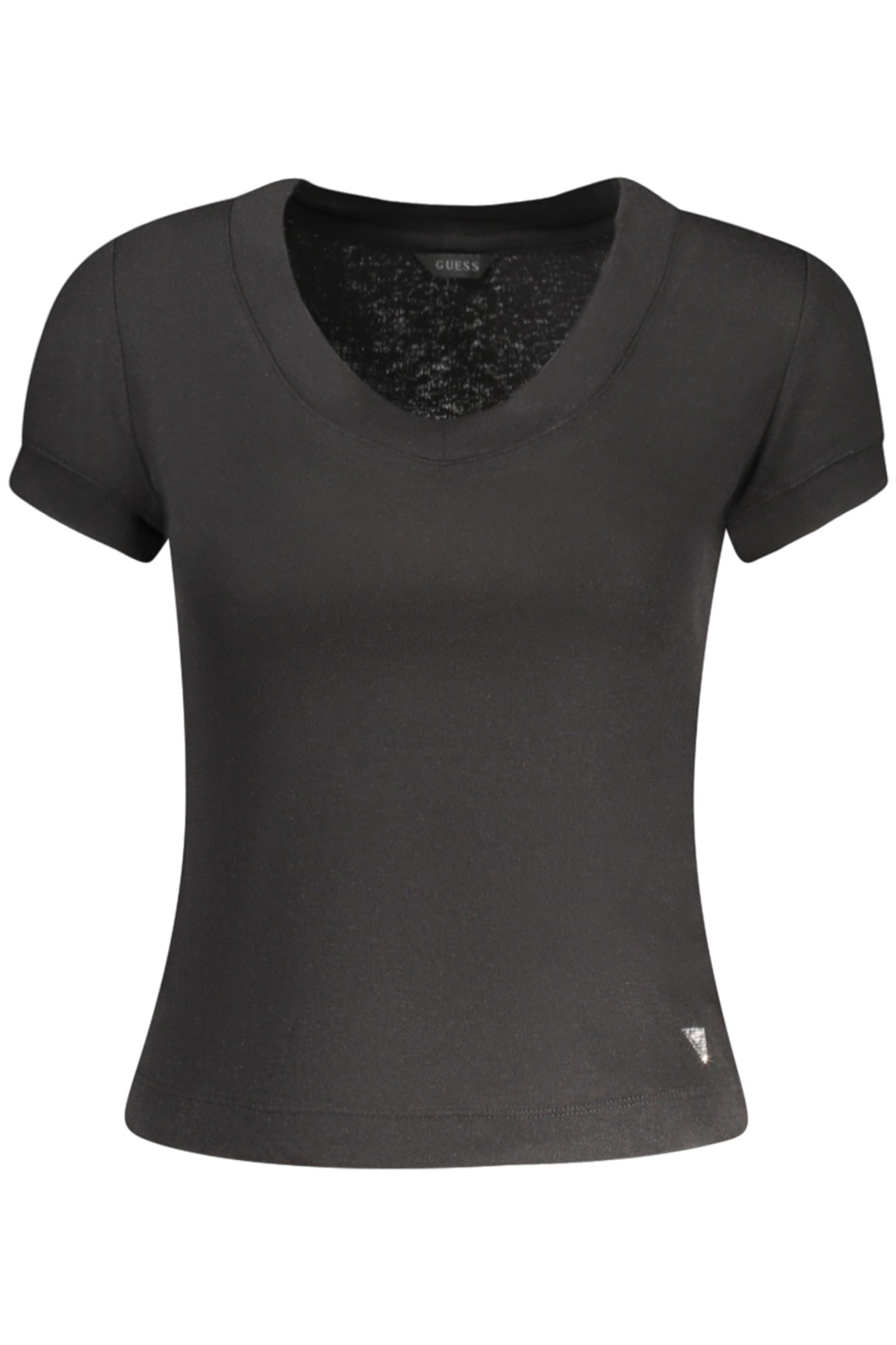 "CAMISETA GUESS JEANS MANGA CORTA MUJER NEGRA"-1