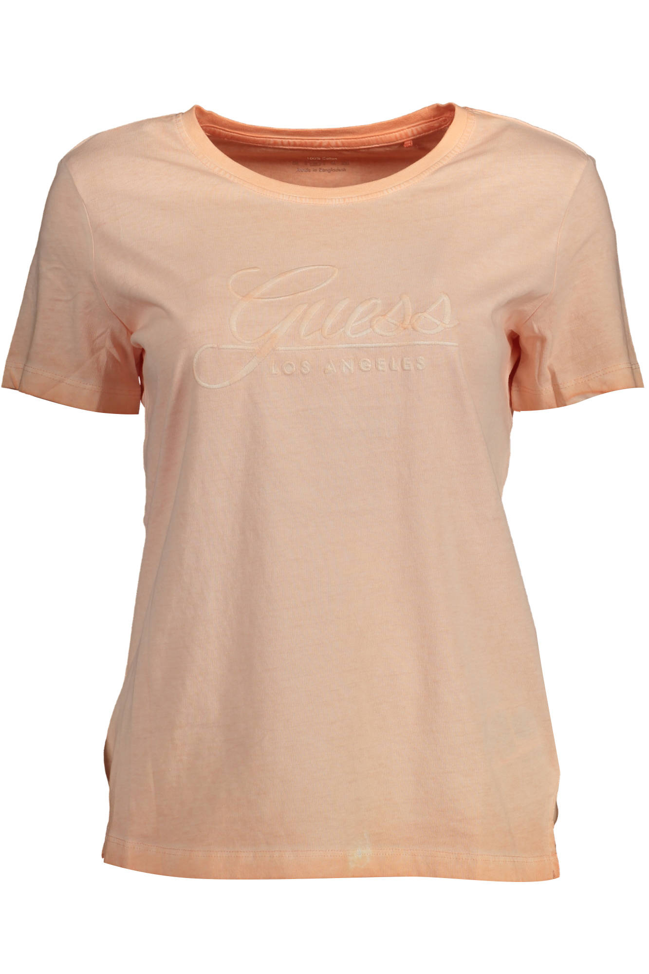 "CAMISETA MANGA CORTA MUJER GUESS JEANS ROSA"-1