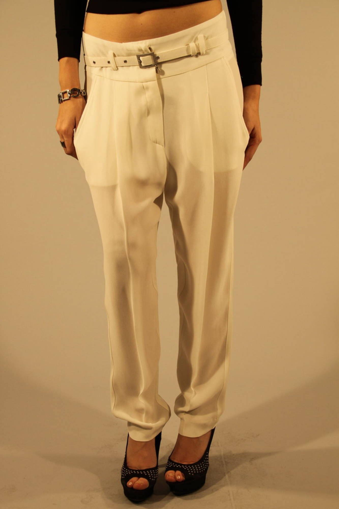 "PANTALÓN MUJER PATRIZIA PEPE BLANCO"-1