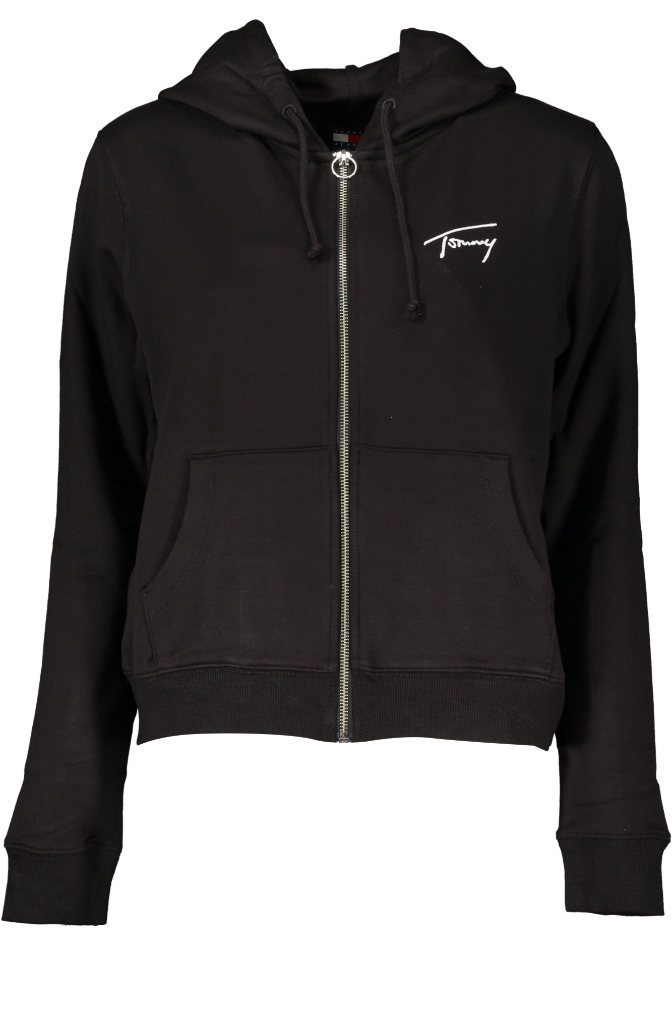 "SUDADERA TOMMY HILFIGER MUJER NEGRO CREMALLERA"-1