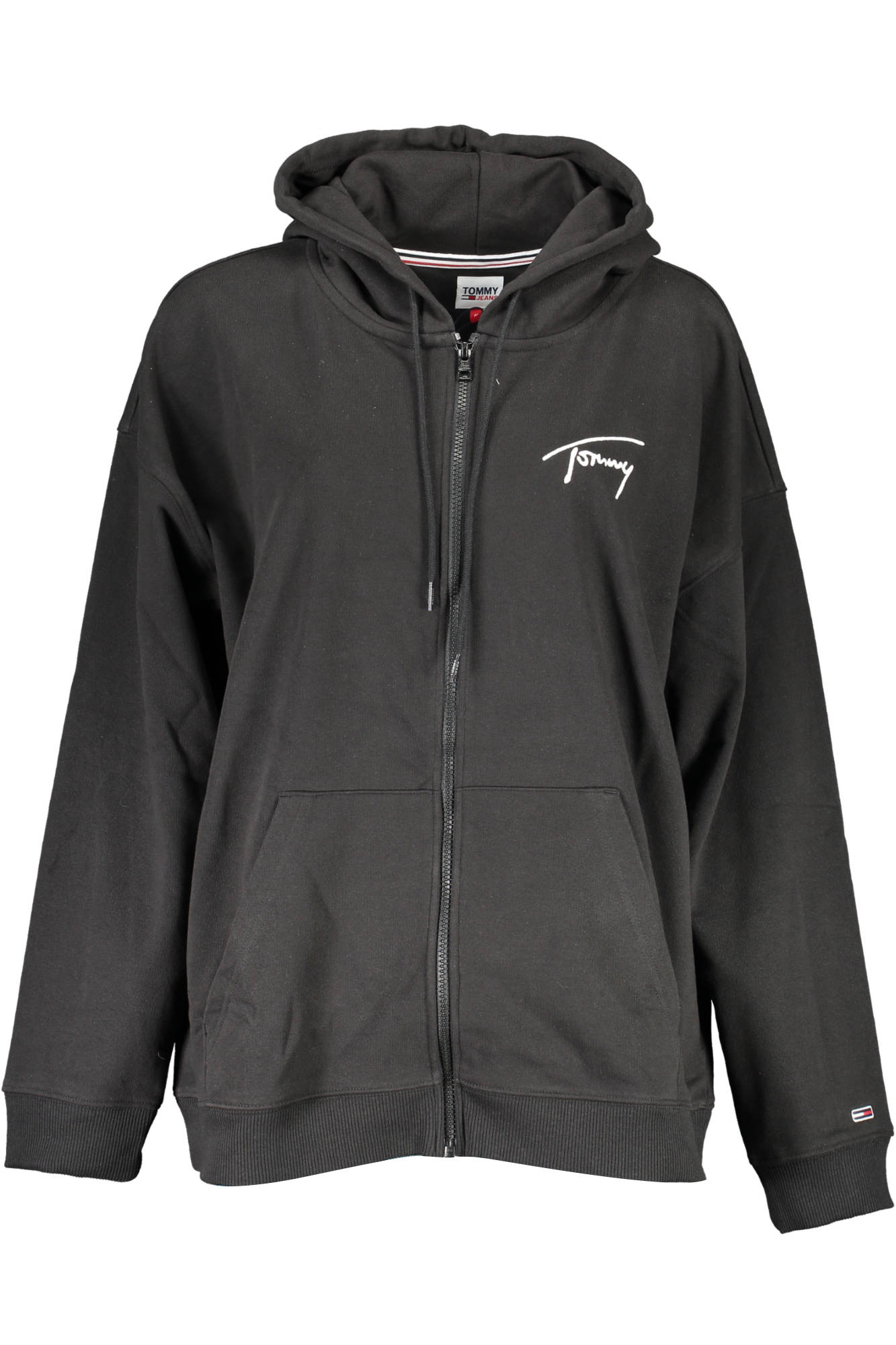 "TOMMY HILFIGER SUDADERA CON CREMALLERA MUJER NEGRO"-1