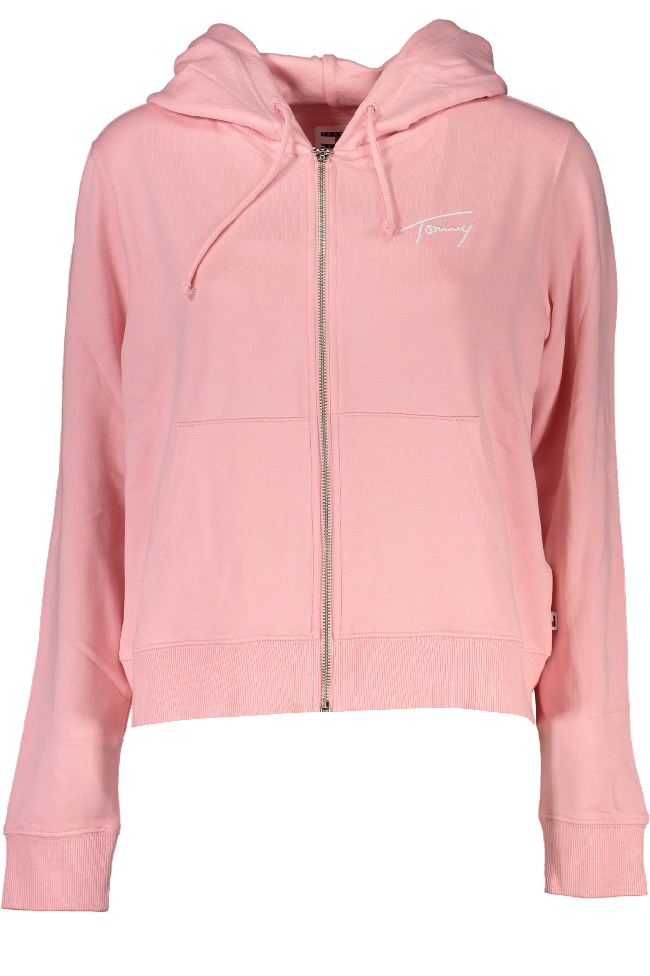"SUDADERA MUJER TOMMY HILFIGER ROSA CREMALLERA"-1