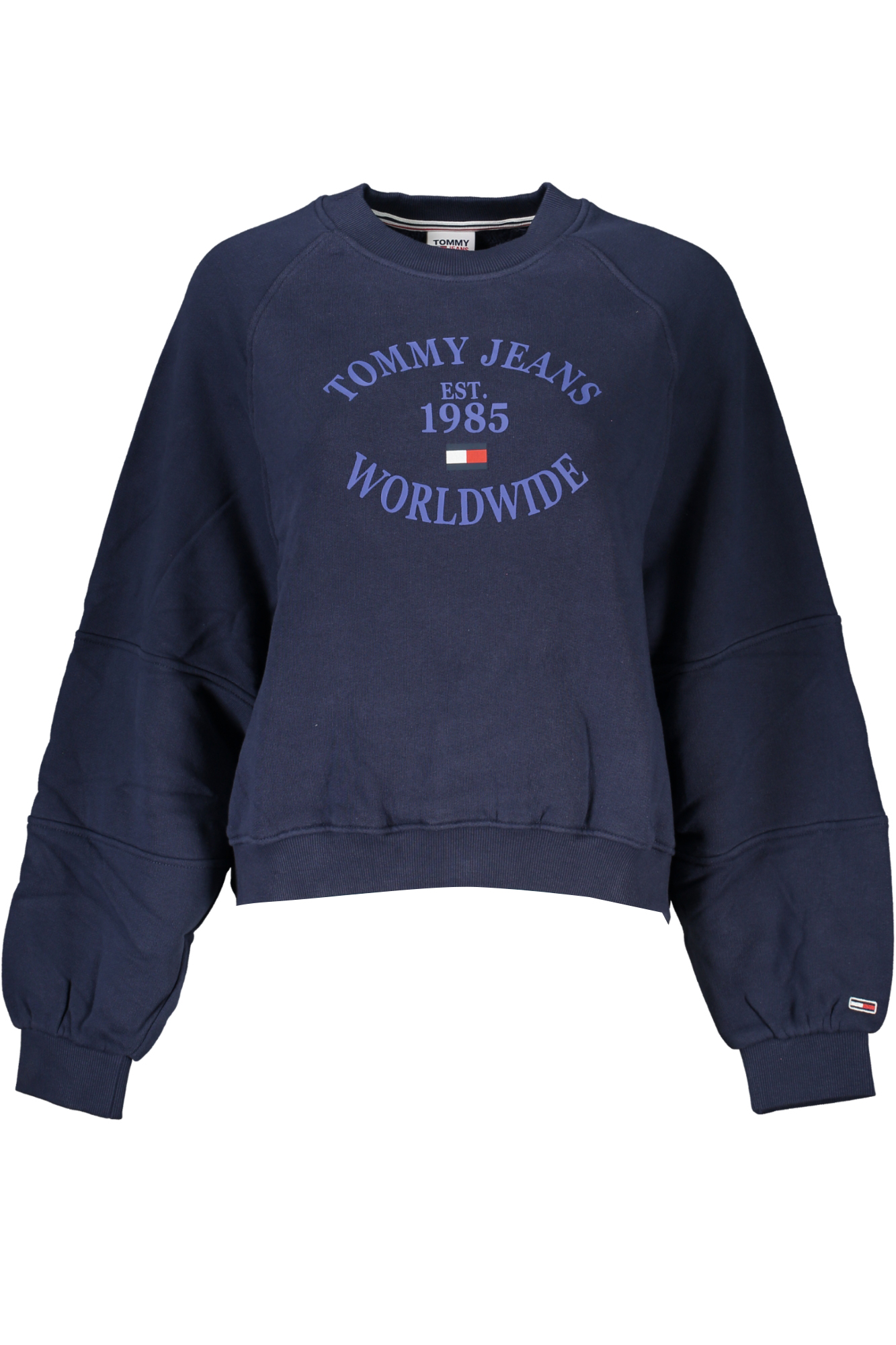 "SUDADERA MUJER TOMMY HILFIGER AZUL SIN CREMALLERA"-1